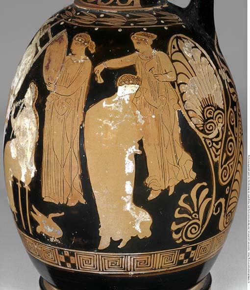 Attisch rotfigurige Bauchlekythos