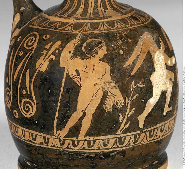 Attisch rotfigurige Bauchlekythos
