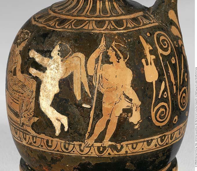 Attisch rotfigurige Bauchlekythos