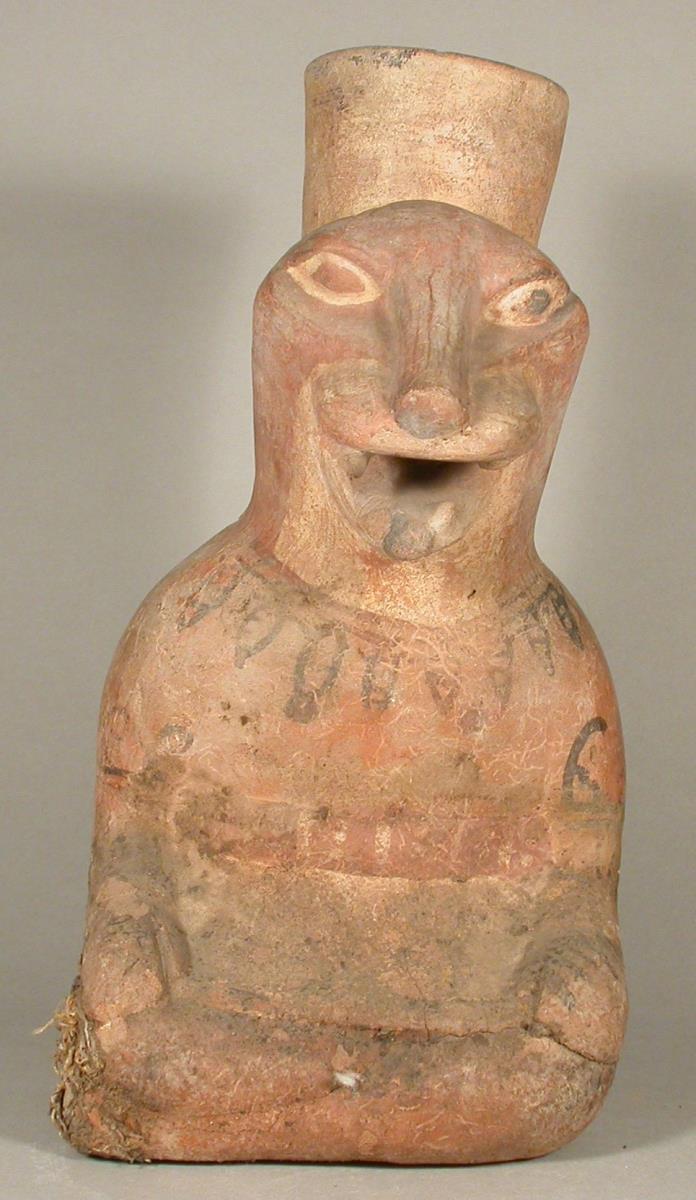 Sitzende anthropo-zoomorphe Figur