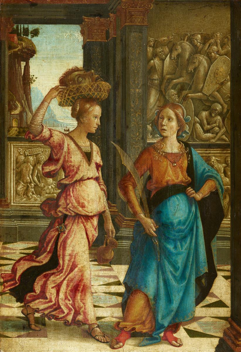 Judith mit ihrer Magd
