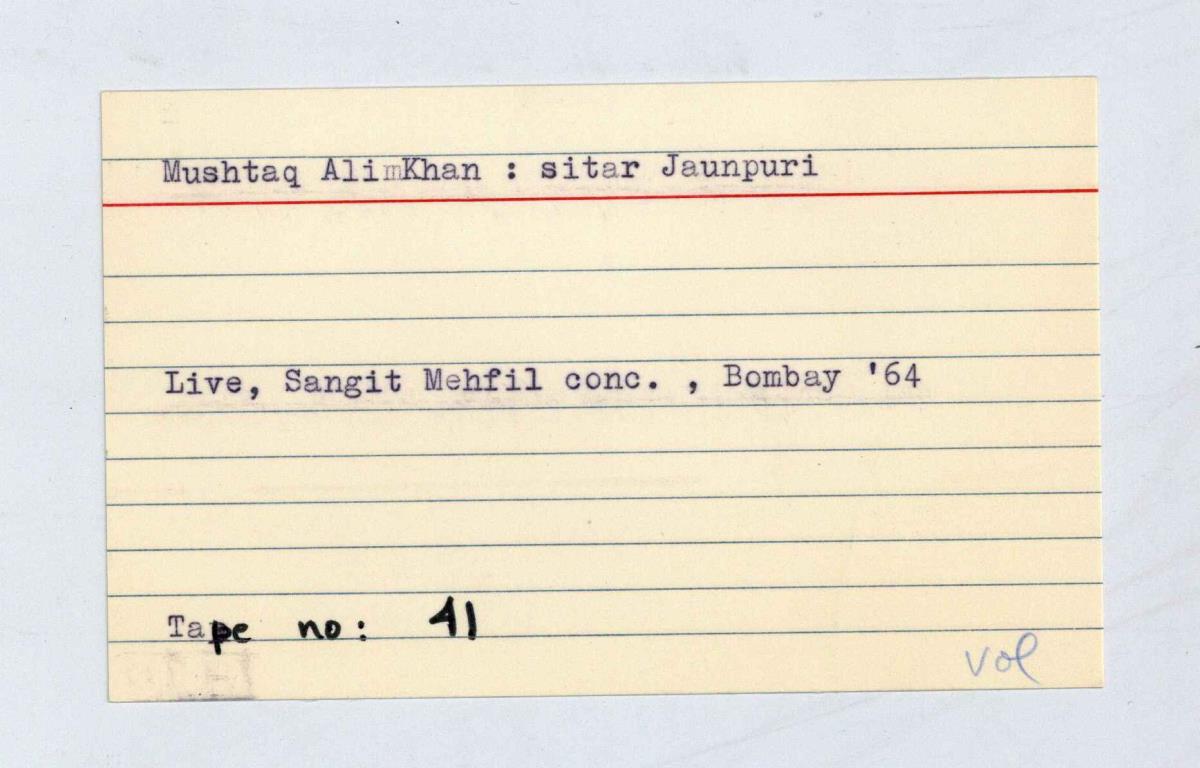 Mushtaq Ali Khan (sitar) - Live
