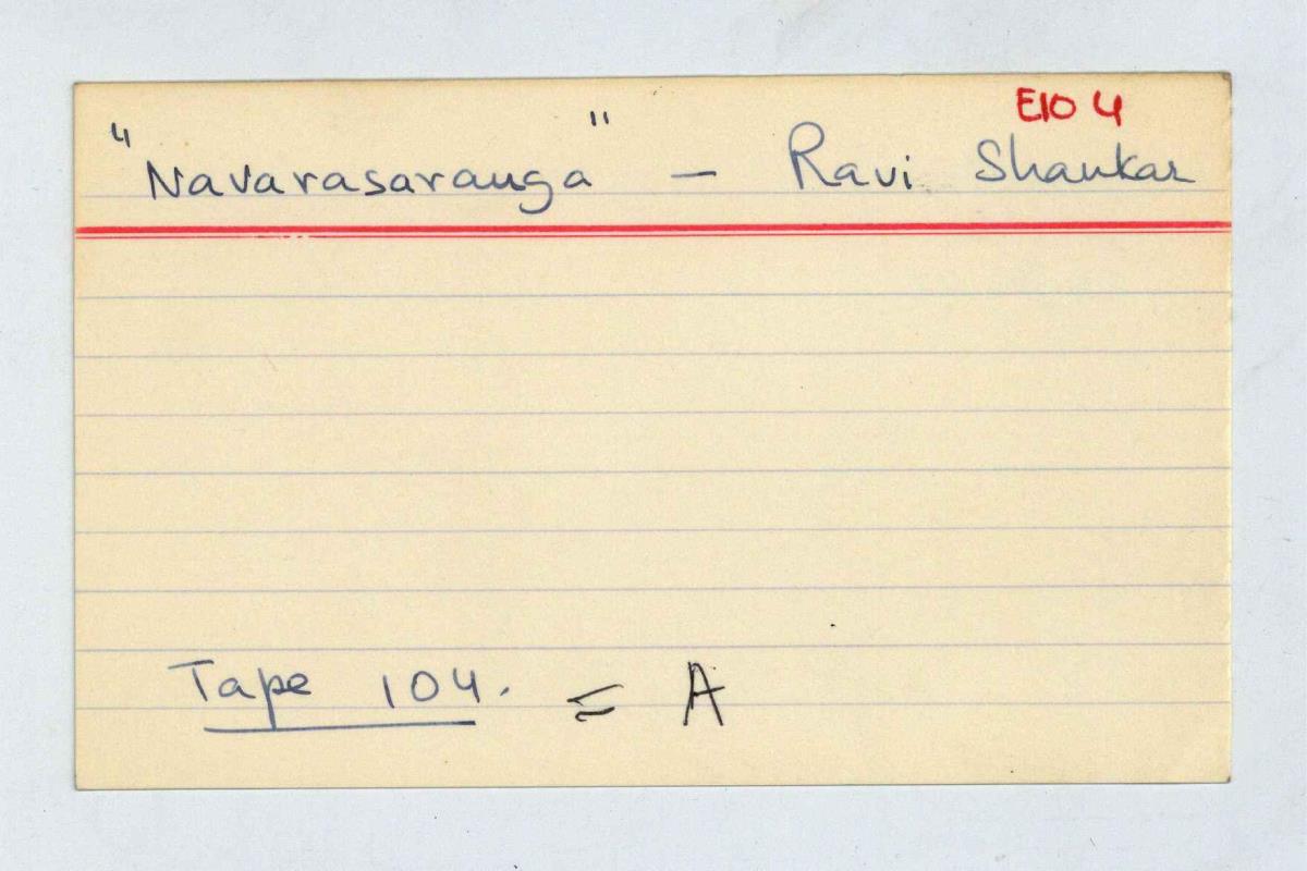 Navarasaranga (Tape A) - Ravi Shankar