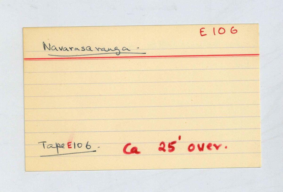 Navarasaranga (Tape C)