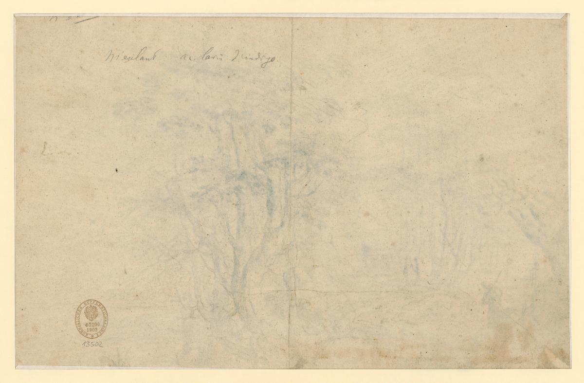 Baumlandschaft mit Jägern