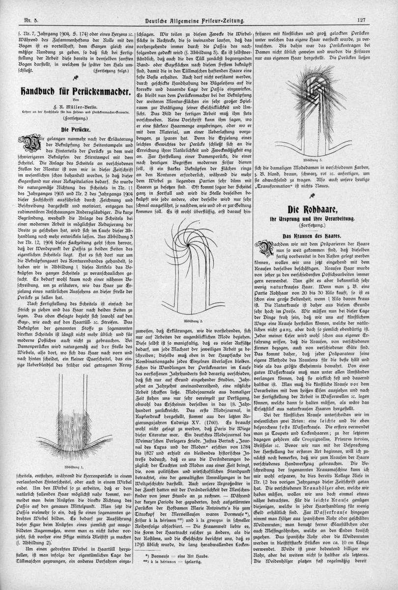 Deutsche Allgemeine Friseur-Zeitung: Haarflechtereien: Kette und Armband