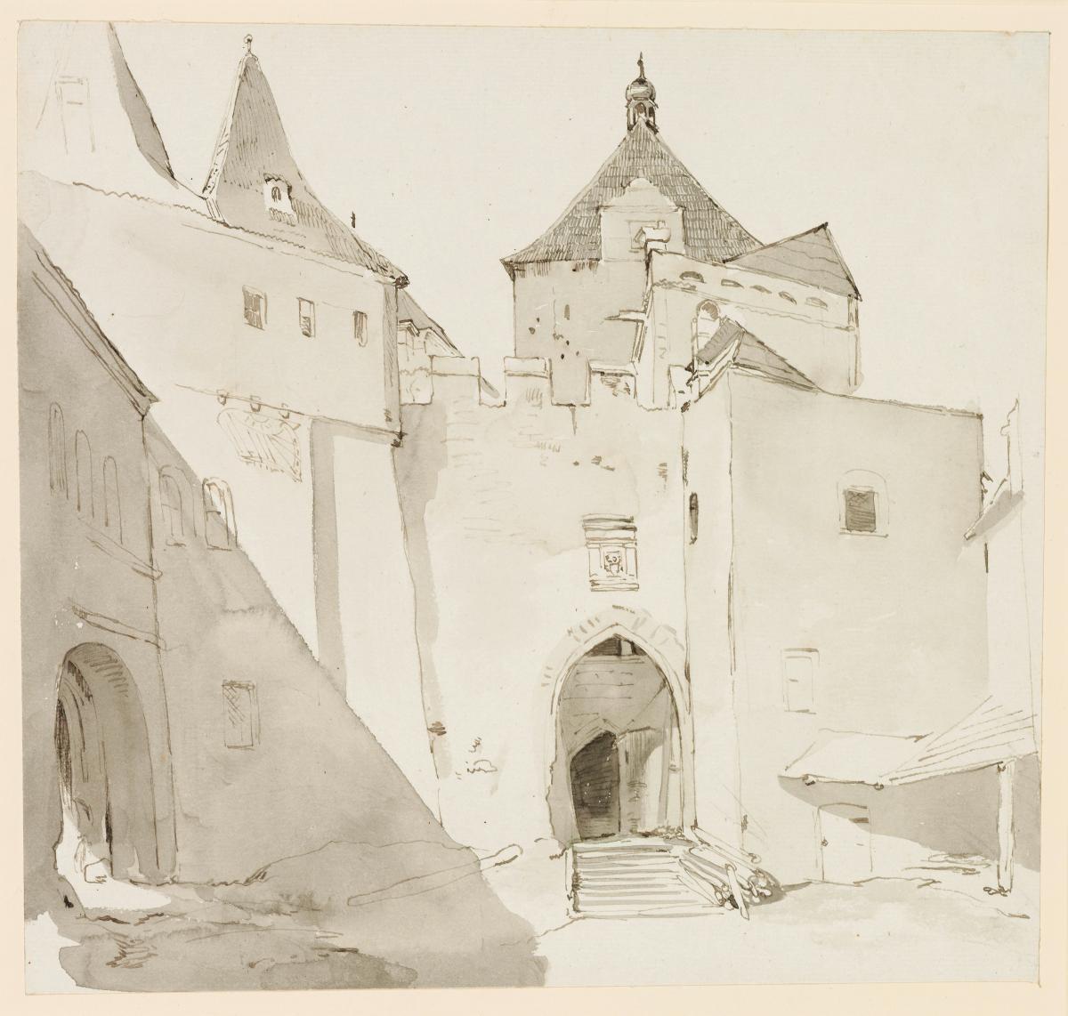 Altes Stadttor und angrenzende Gebäude
