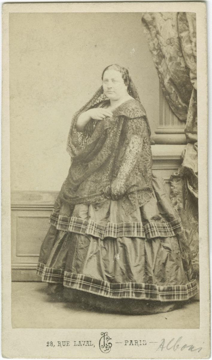 Porträt der Sängerin Marietta Alboni