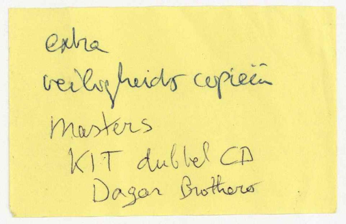 Dagar Brothers, CD 1 of 2