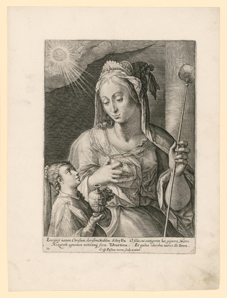Sibylla Tiburtina, Bl. 10 aus der 12-teiligen Sibyllen-Folge