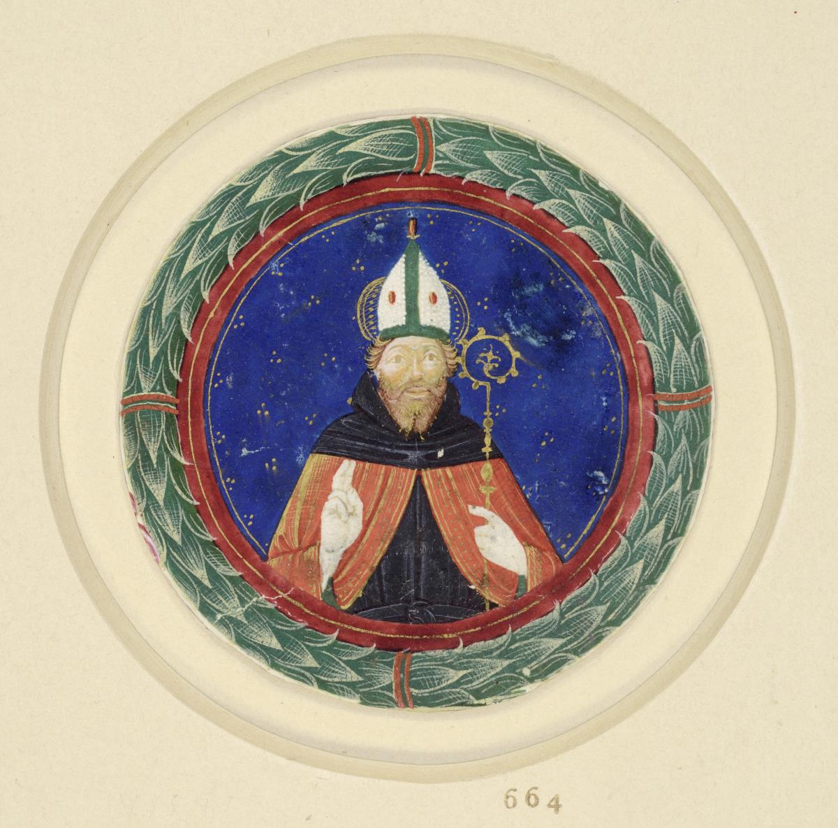 Halbfigur eines Bischofs