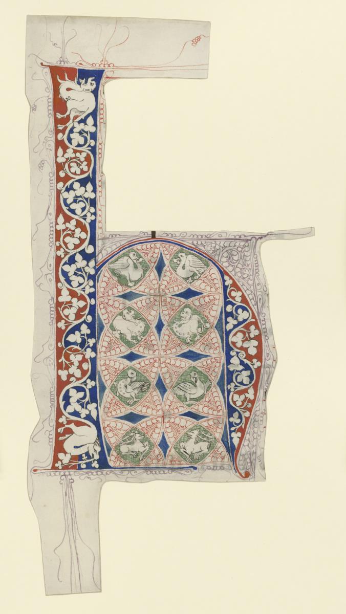 Initiale H(odie), Epiphanie, Antiphonarium Officii, Fragment