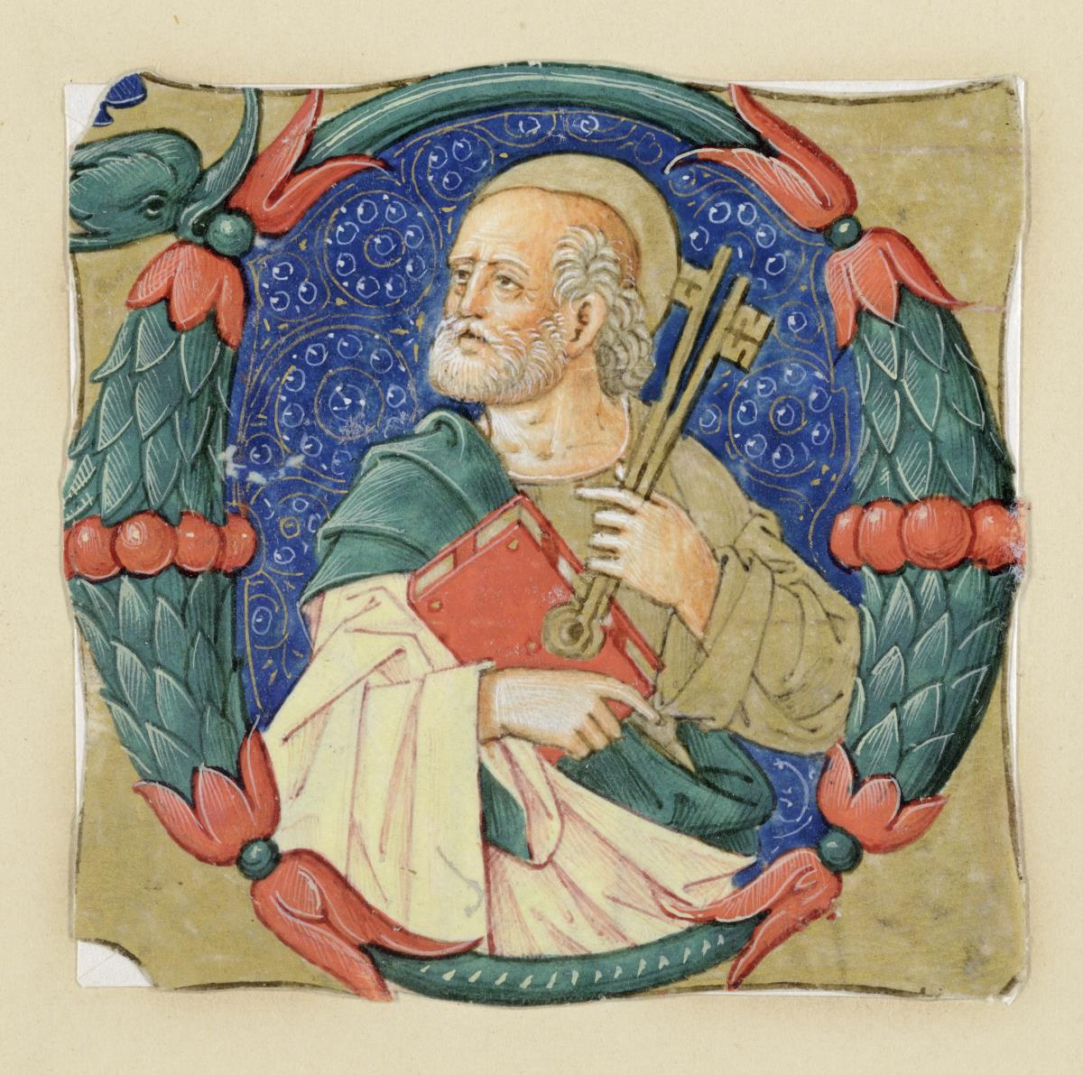 Initiale O?: hlg. Petrus