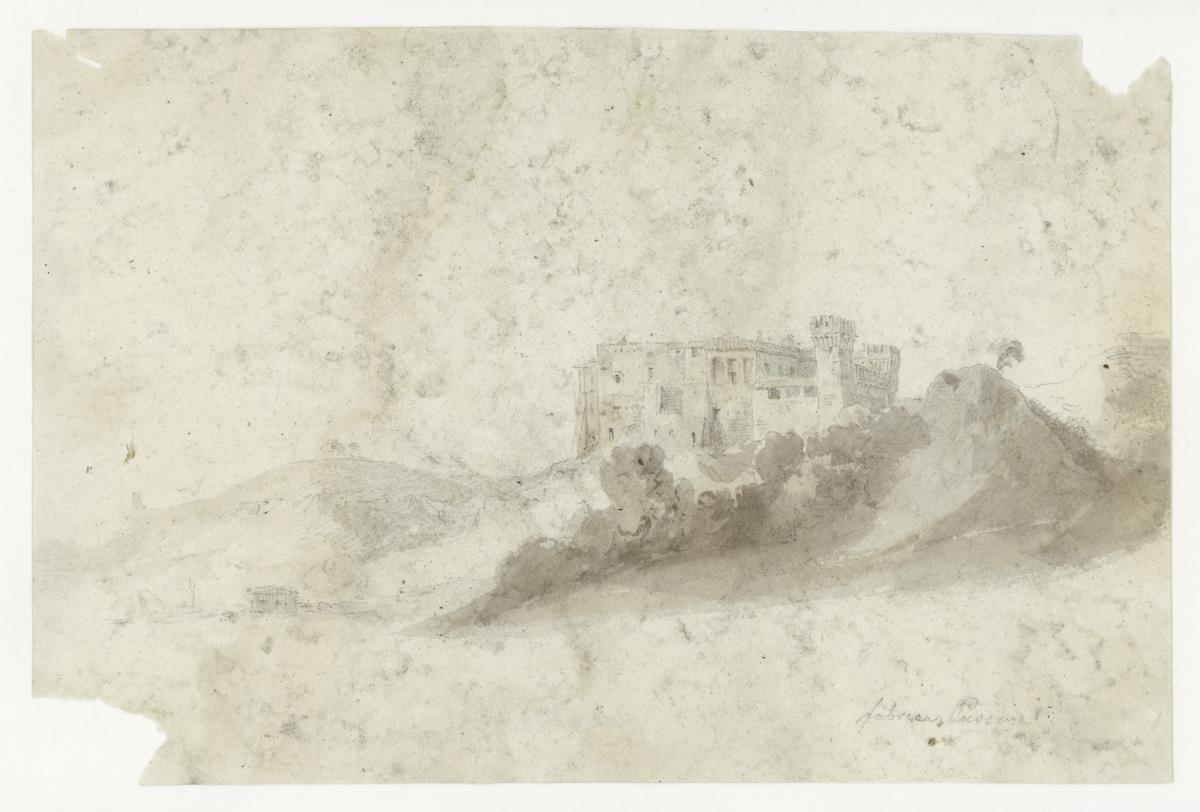 Skizzen, Villa in Landschaft