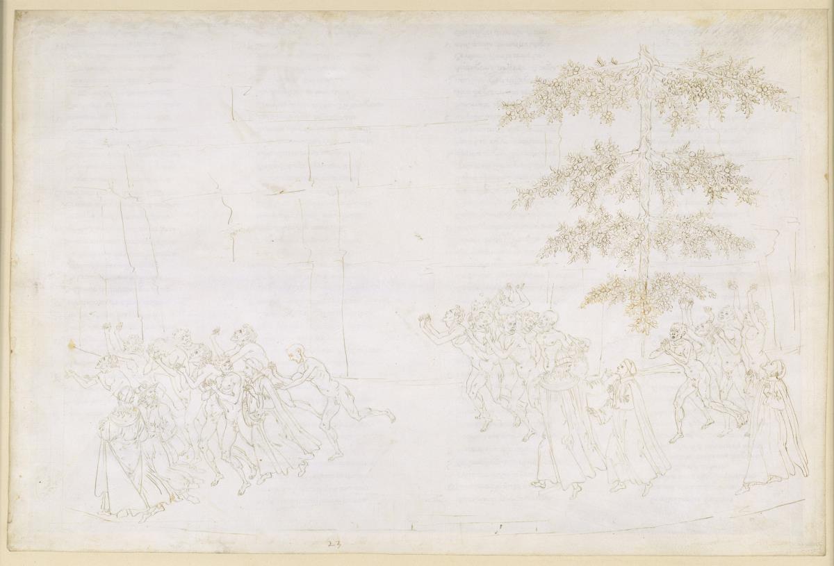 La Divina Commedia, Purgatorio XXIII. Sechster Ring des Purgatoriums: Buße der Schlemmer; Begegnung mit Forese Donati
