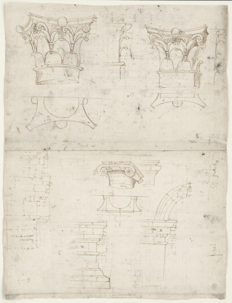 Architektonische Details des Colosseums