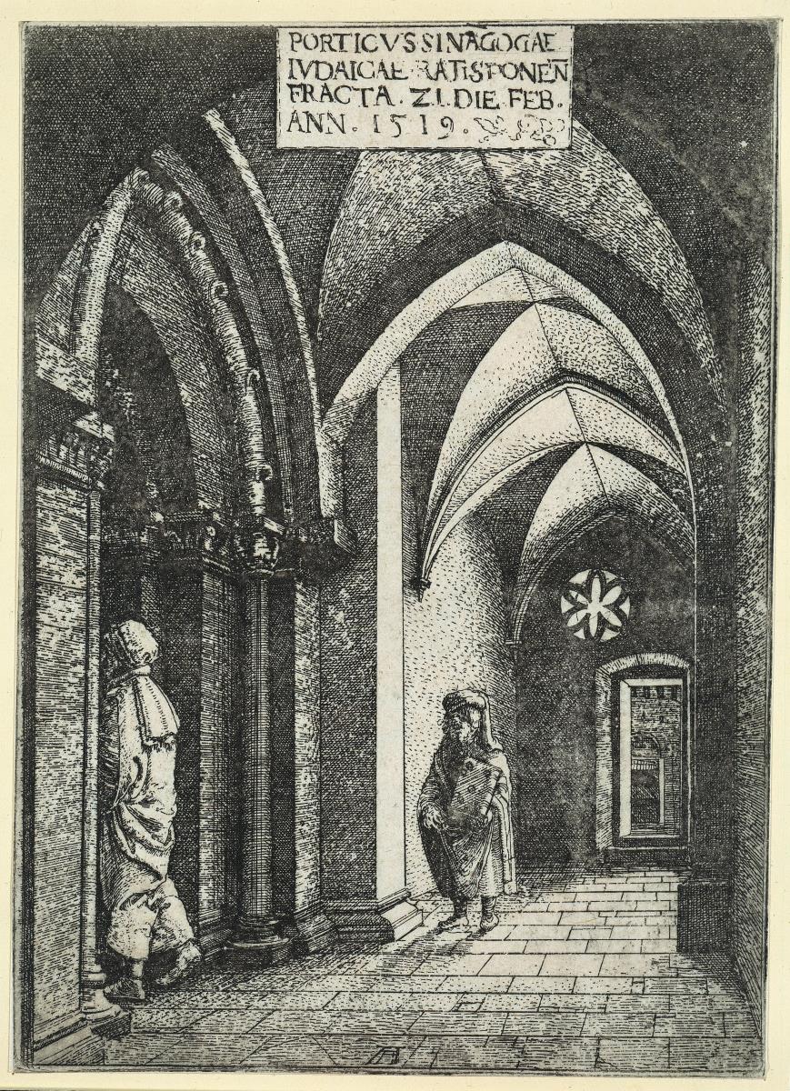 Vorhalle der Regensburger Synagoge