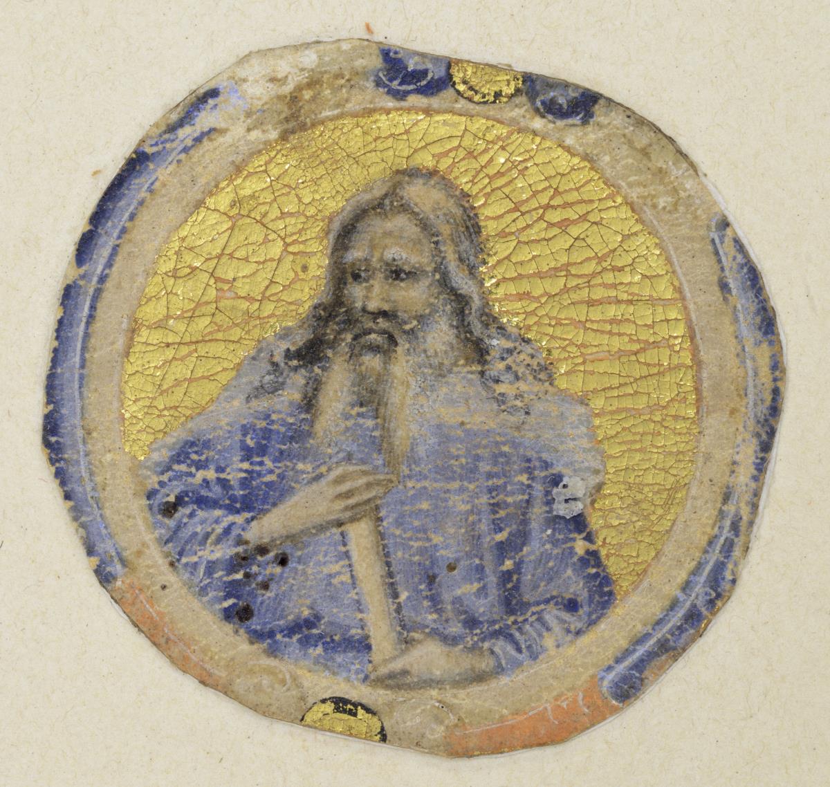 Halbfigur eines greisen Propheten