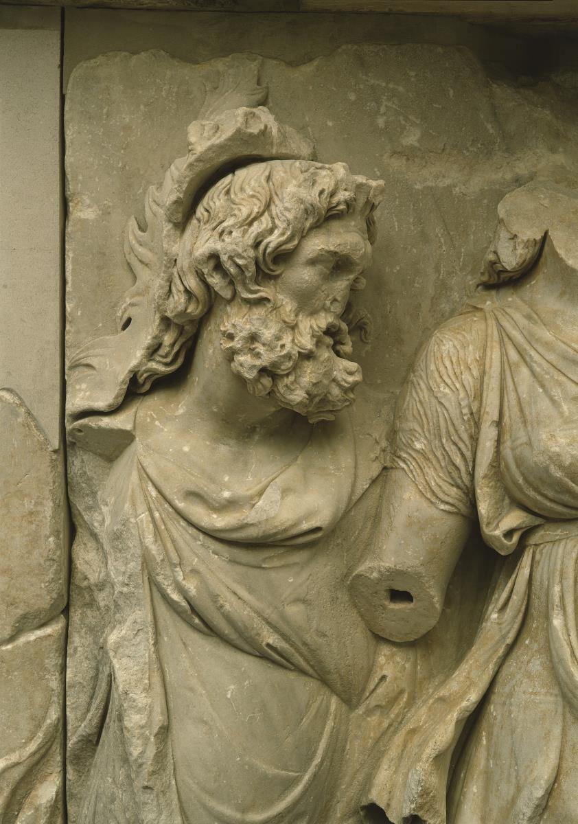 Pergamonaltar, Nördlicher Risalit - Ausschnitt: Nereus