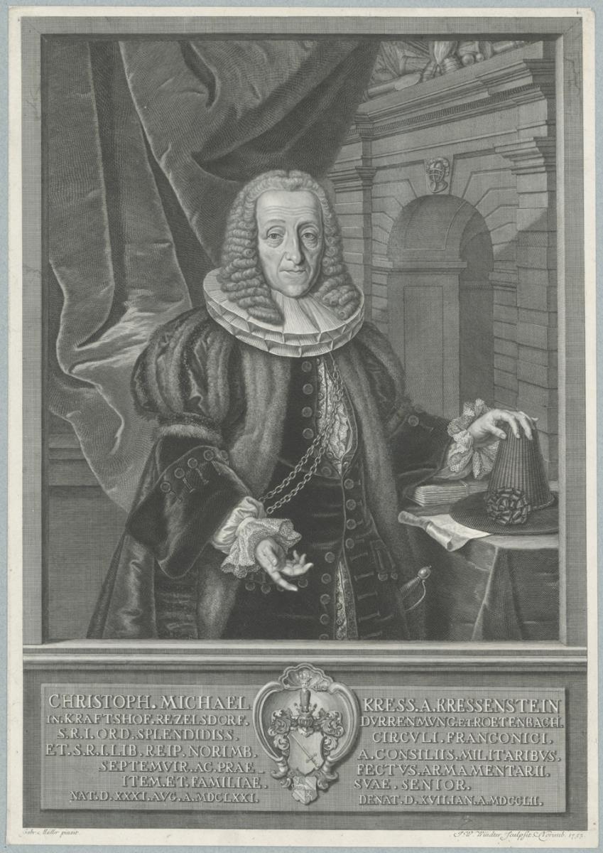 Porträt des Christoph Michael Kress von Kressenstein