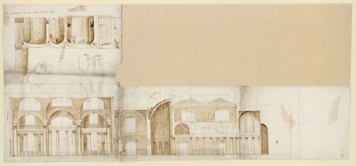 Schnitte und Details der Caracalla-Thermen