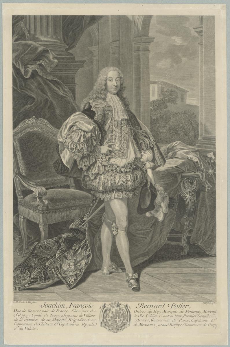 Porträt des Joachim-François-Bernard Potier, Duc de Gesvres, Marquis de Fontenay, Premier Gentilhomme de la Cham