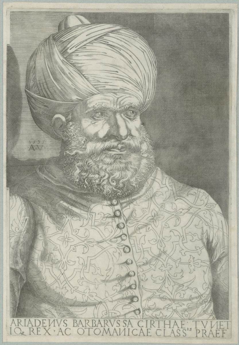 Porträt des Ariadenus Barbarossa, König von Tunisien