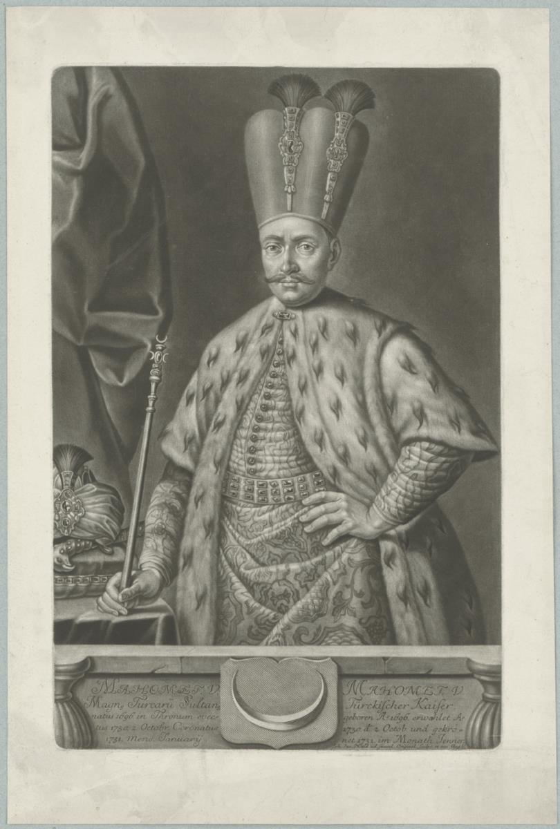 Porträt des Mehmed V., Sultan der Türkei