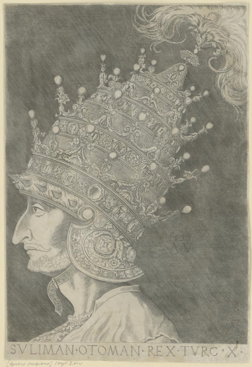 Porträt des Süleyman II., Sultan der Türkei