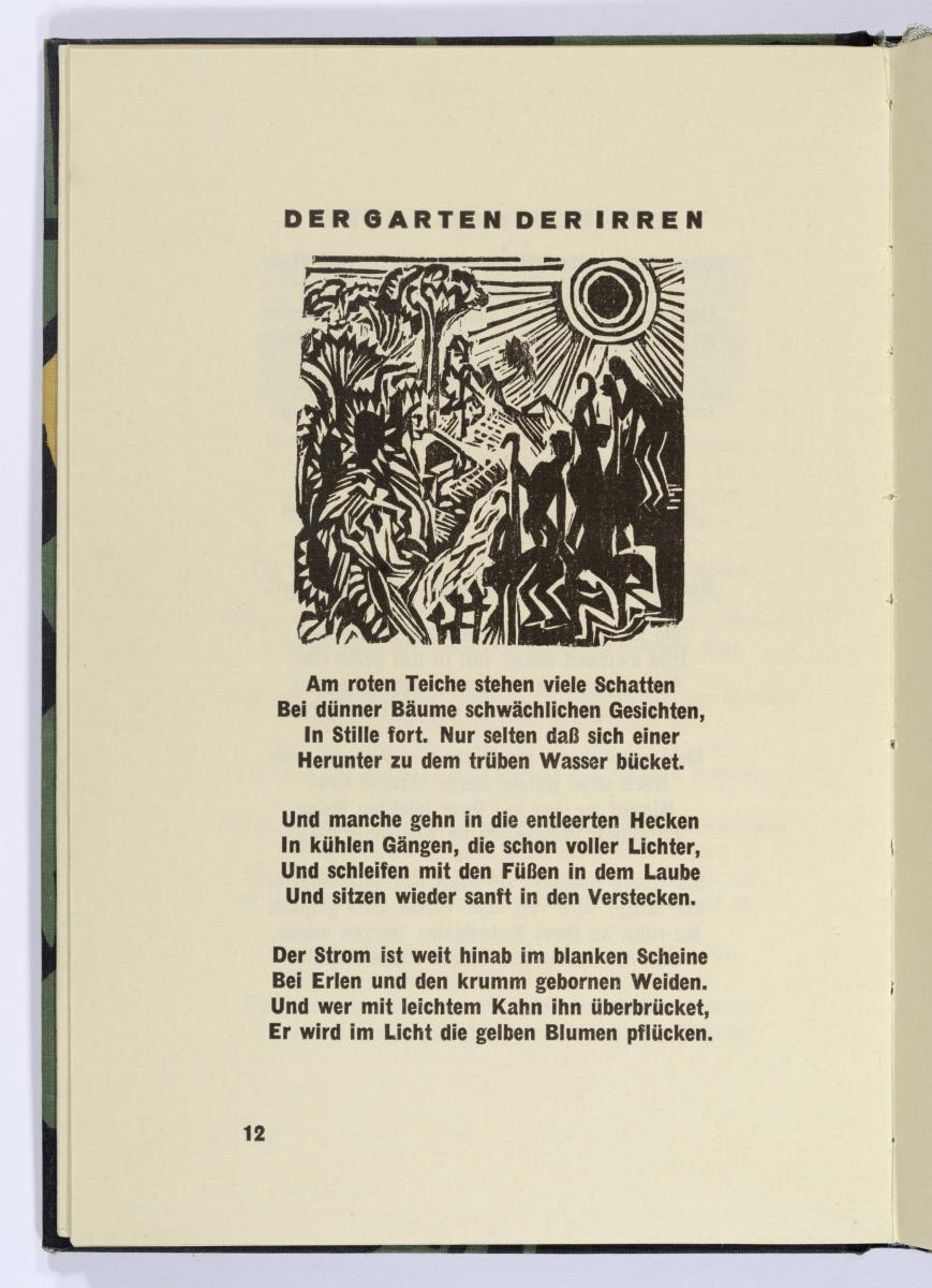 "Der Garten der Irren". Georg Heym, Umbra Vitae, München 1924, S. 12.