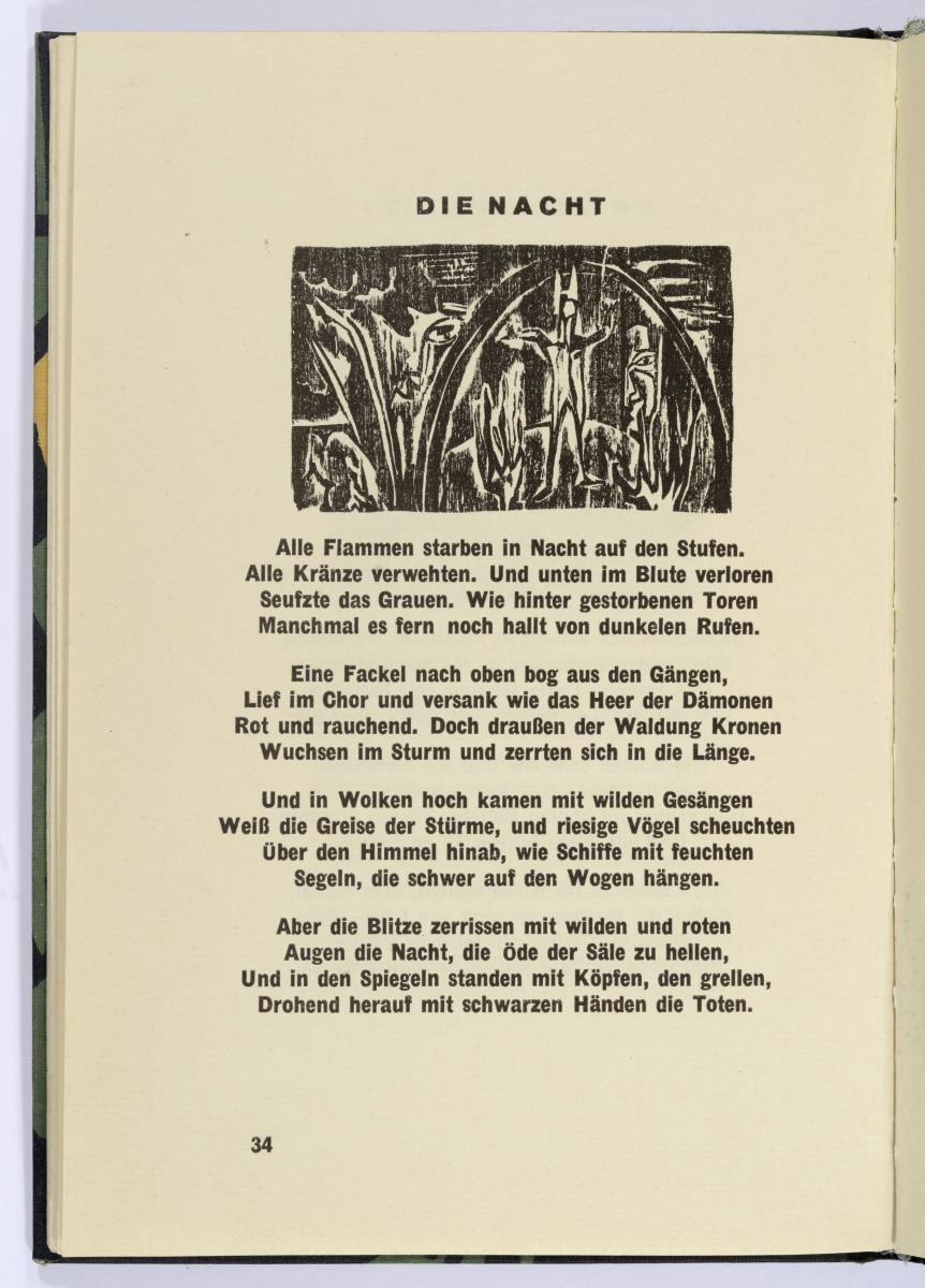 "Die Nacht". Georg Heym, Umbra Vitae, München 1924, S. 34.