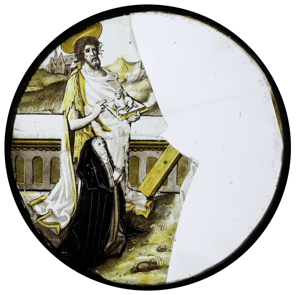 Johannes der Täufer mit Stifterin