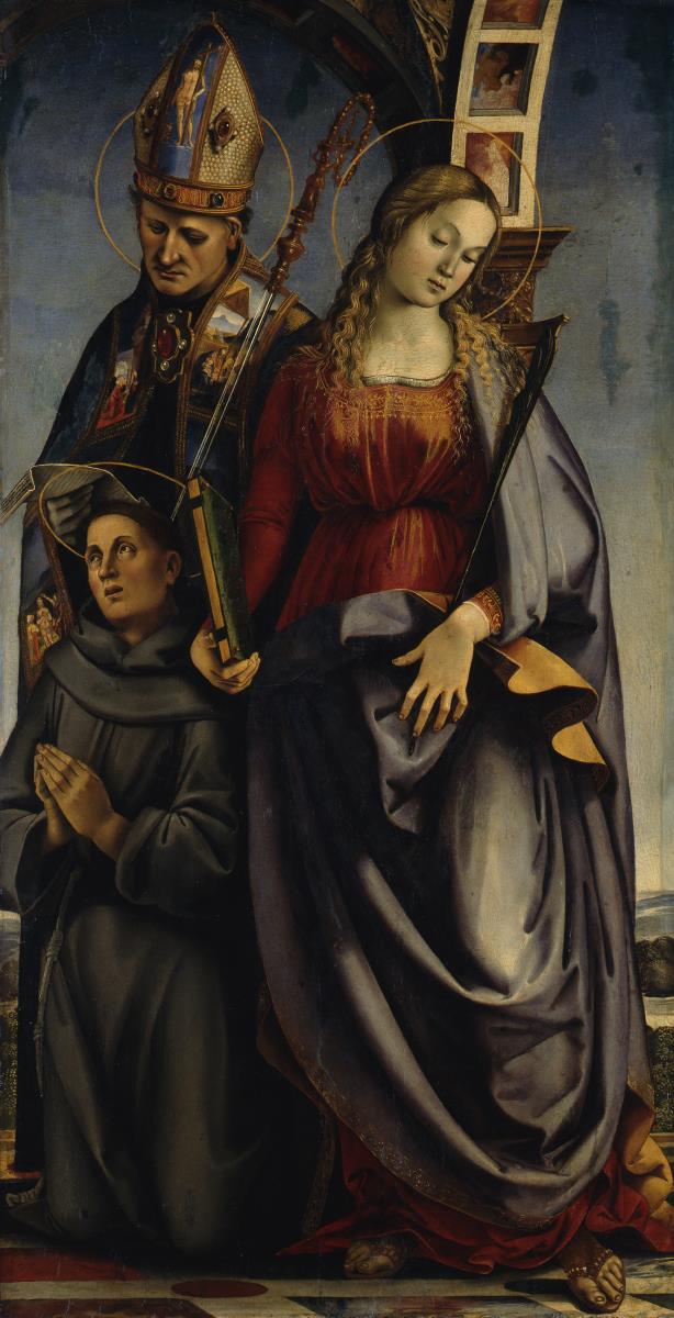 Die Hll. Augustinus, Katharina von Alexandrien und Anthonius von Padua