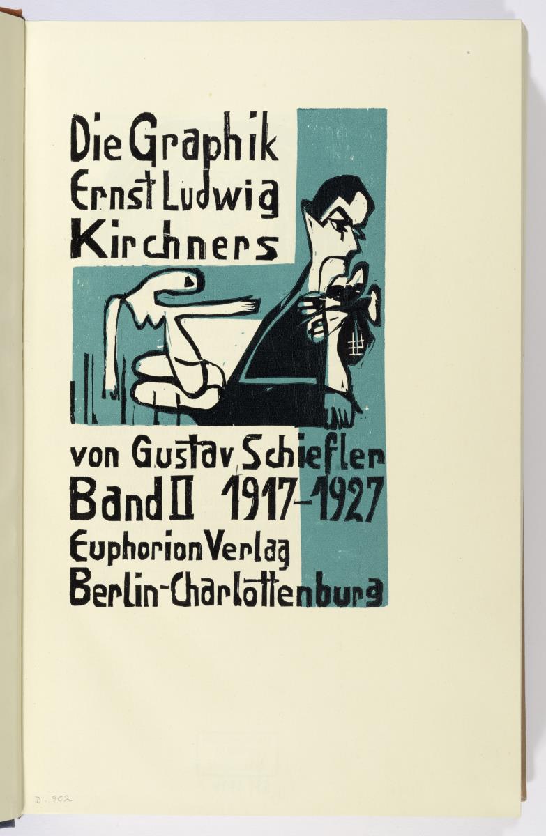 Gustav Schiefler. Das graphische Werk von Ernst Ludwig Kirchner. Band II. Titelblatt
