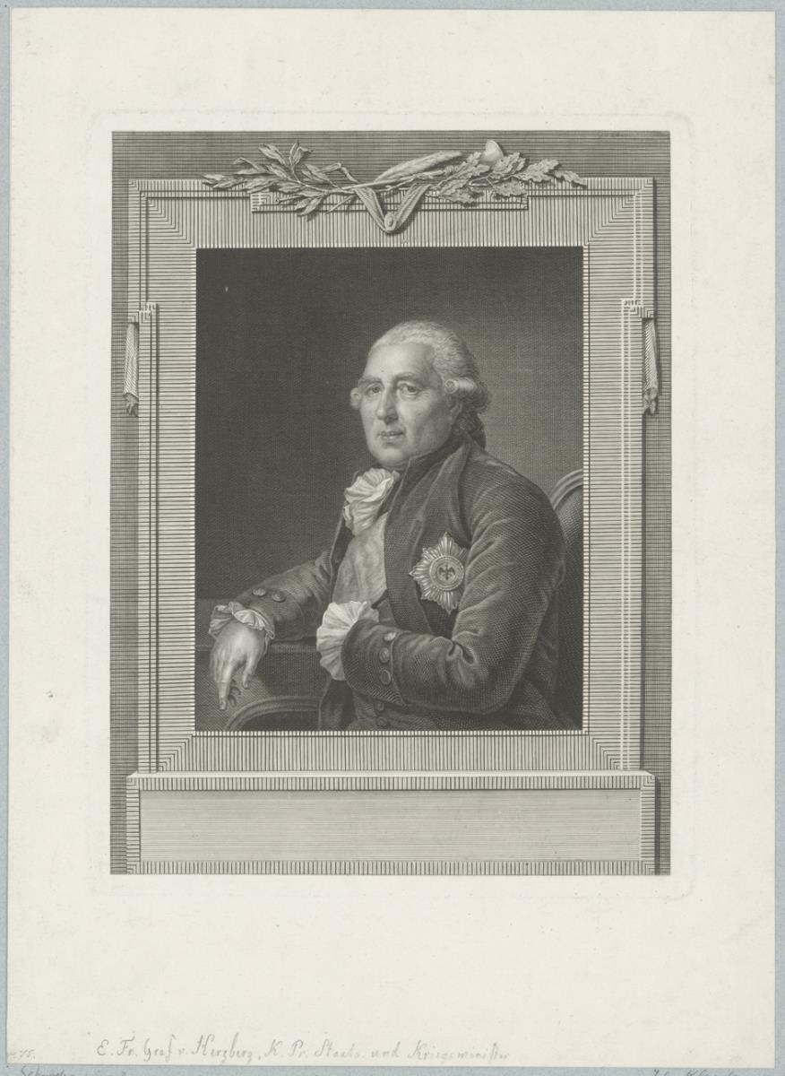 Porträt des Ewald Friedrich, Graf von Hertzberg