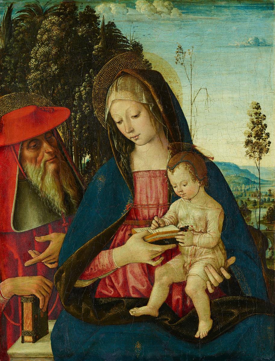 Maria mit dem Kind und dem heiligen Hieronymus