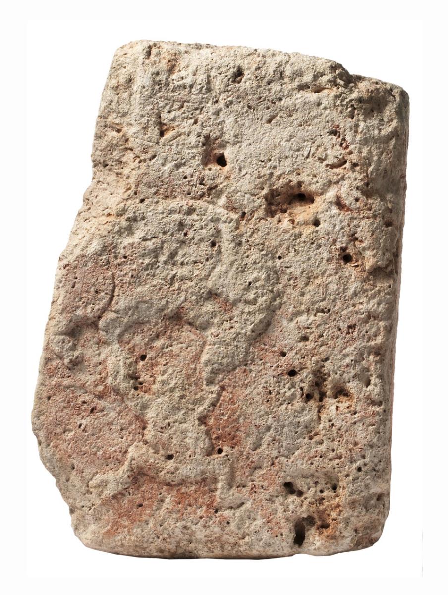 Maulwurf(?) und Kröte (Orthostat)