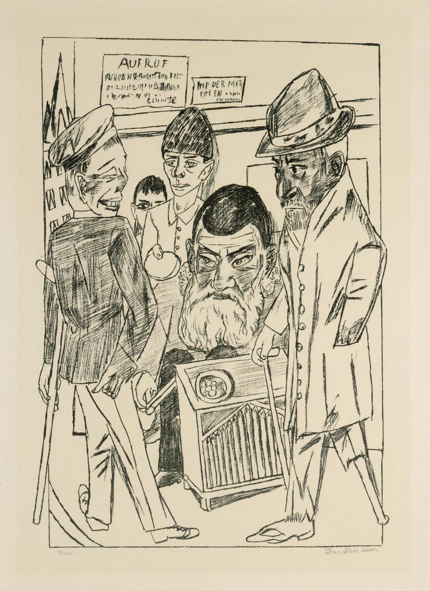 Die Bettler (Blatt 7 aus "Berliner Reise 1922")
