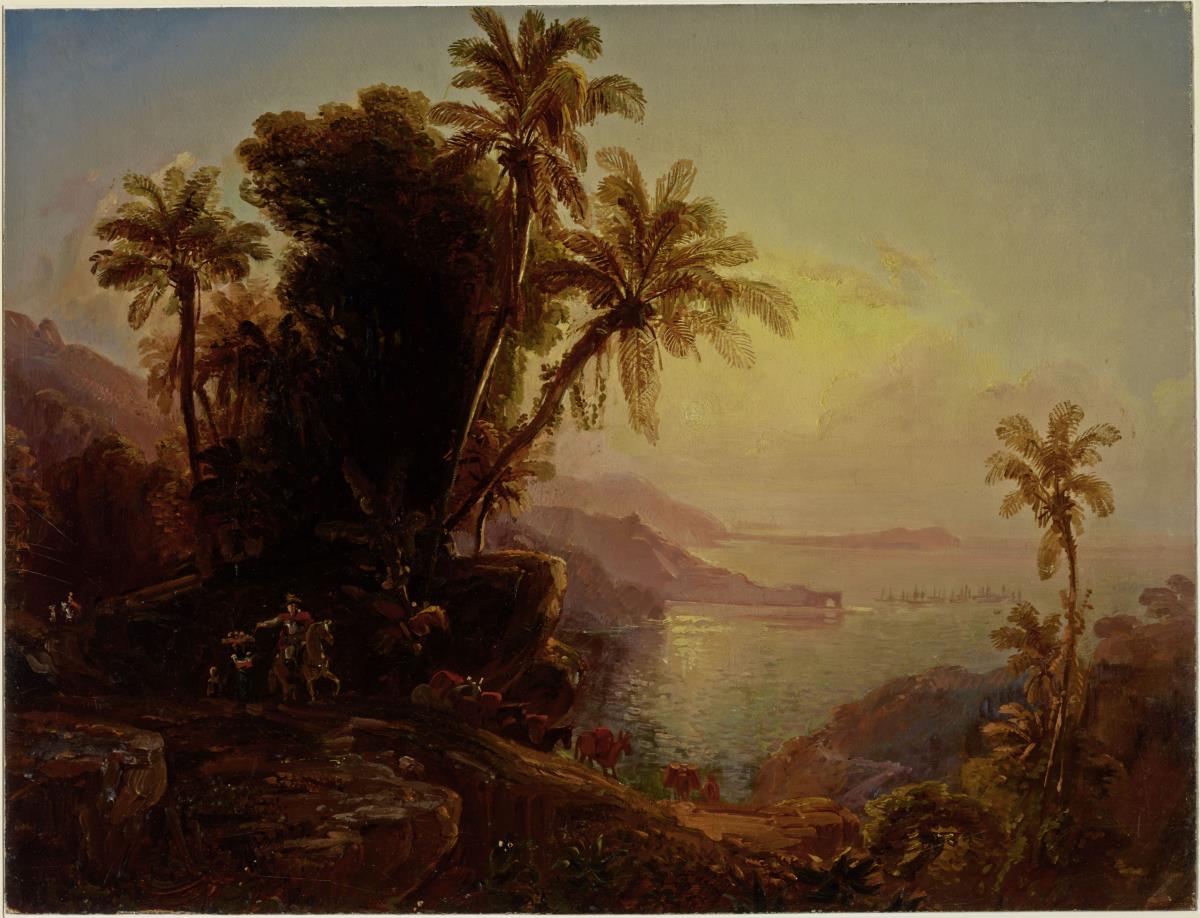 Meeresküste von Laguaira bei Sonnenuntergang
