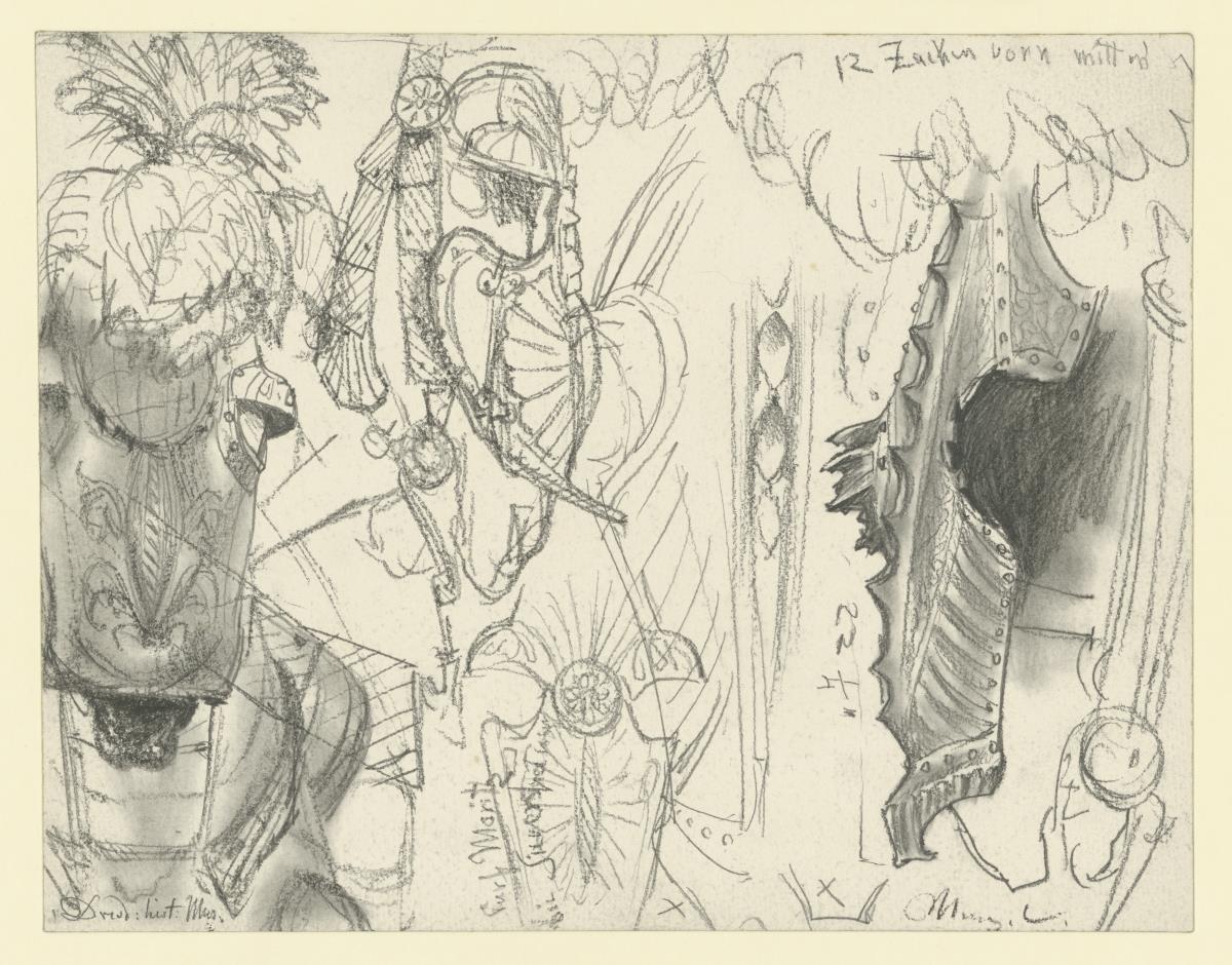 Rossstirnen und Rosszeuge des 16. Jahrhunderts, Historisches Museum, Dresden