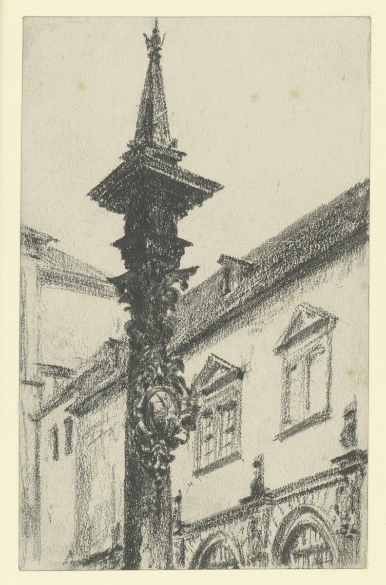 Ringelstechsäule im Stallhof in Dresden