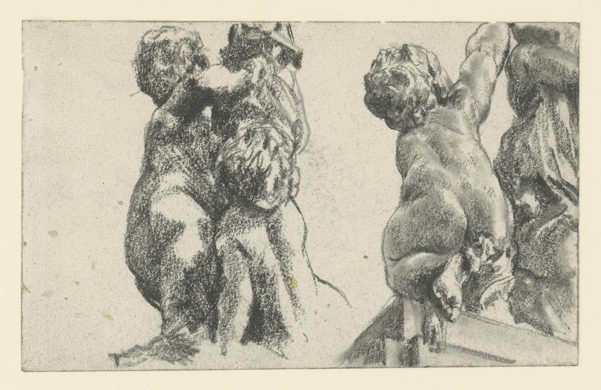 Putti am westlichen Ehrenhof des Taschenbergpalais in Dresden