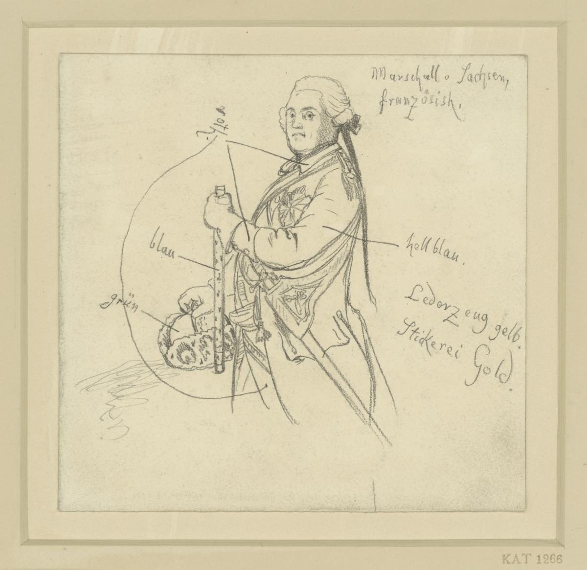 Moritz Graf von Sachsen, Marschall von Frankreich, nach Liotard
