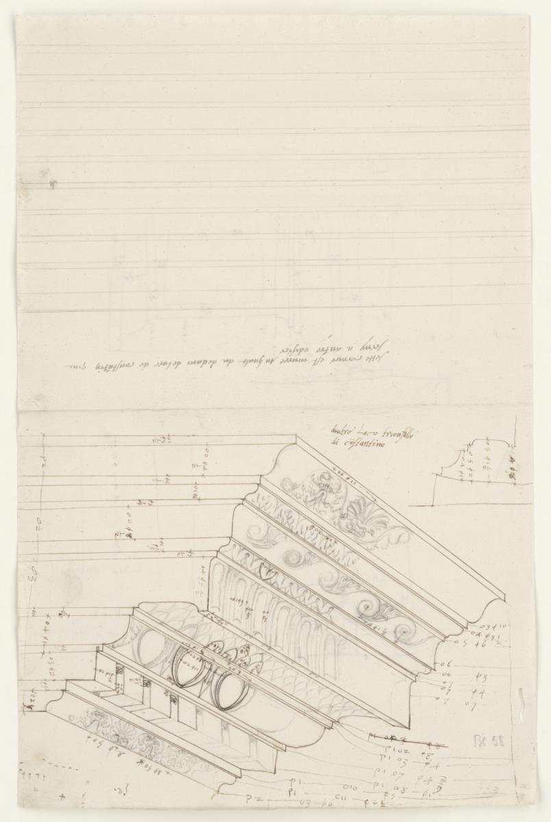 Architektonische Details vom Triumphbogen des Constantin