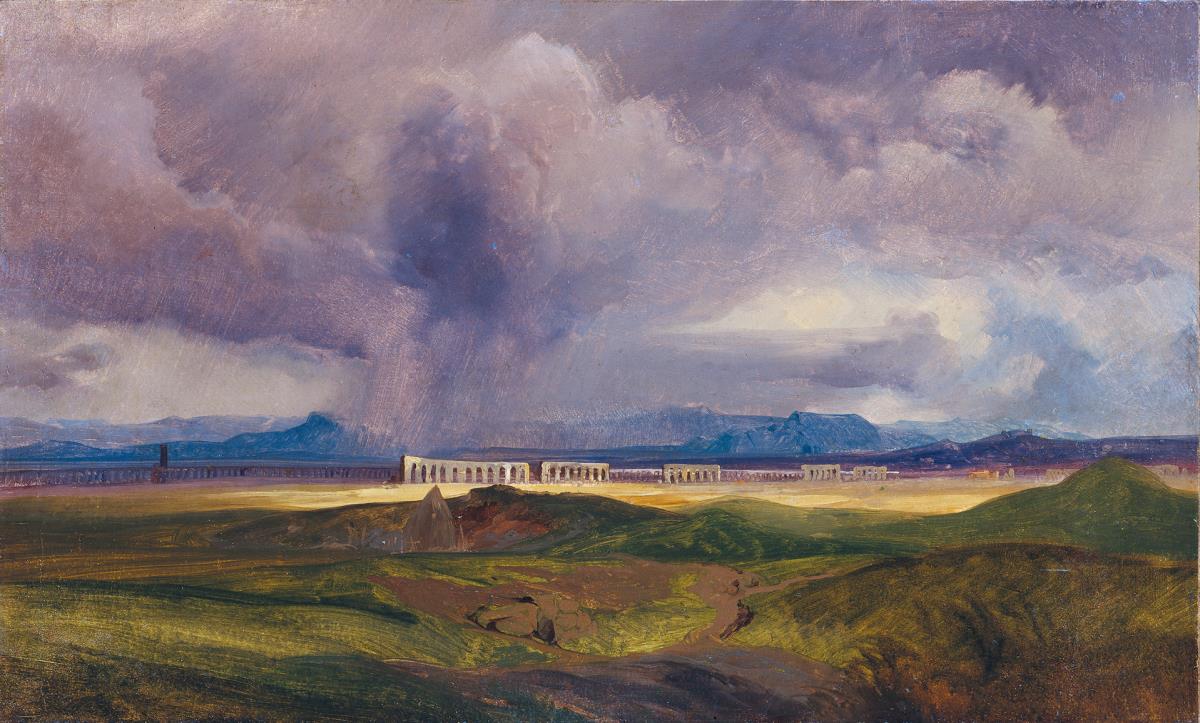 Unwetter in der römischen Campagna