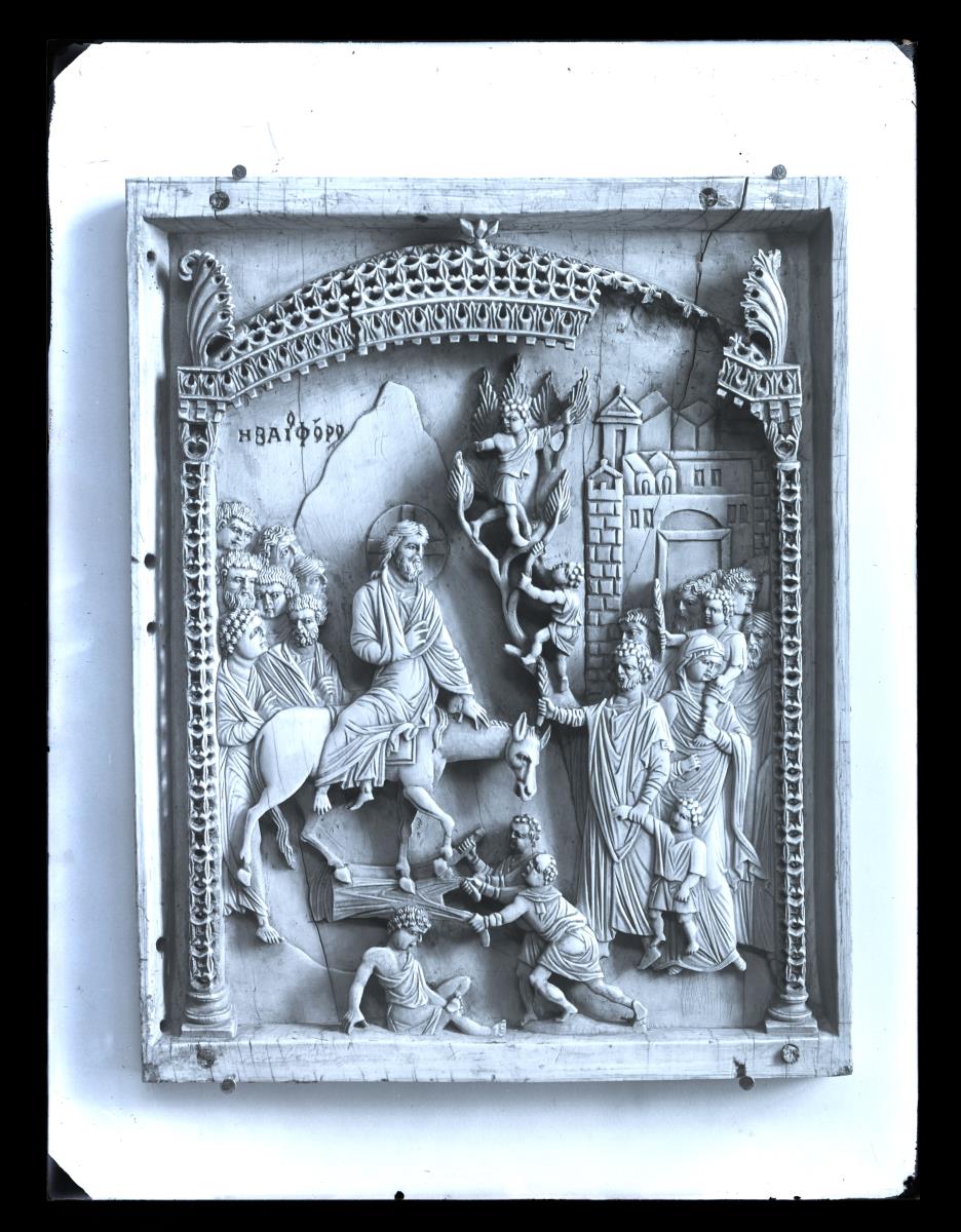 Relieftafel mit dem Einzug Christi in Jerusalem