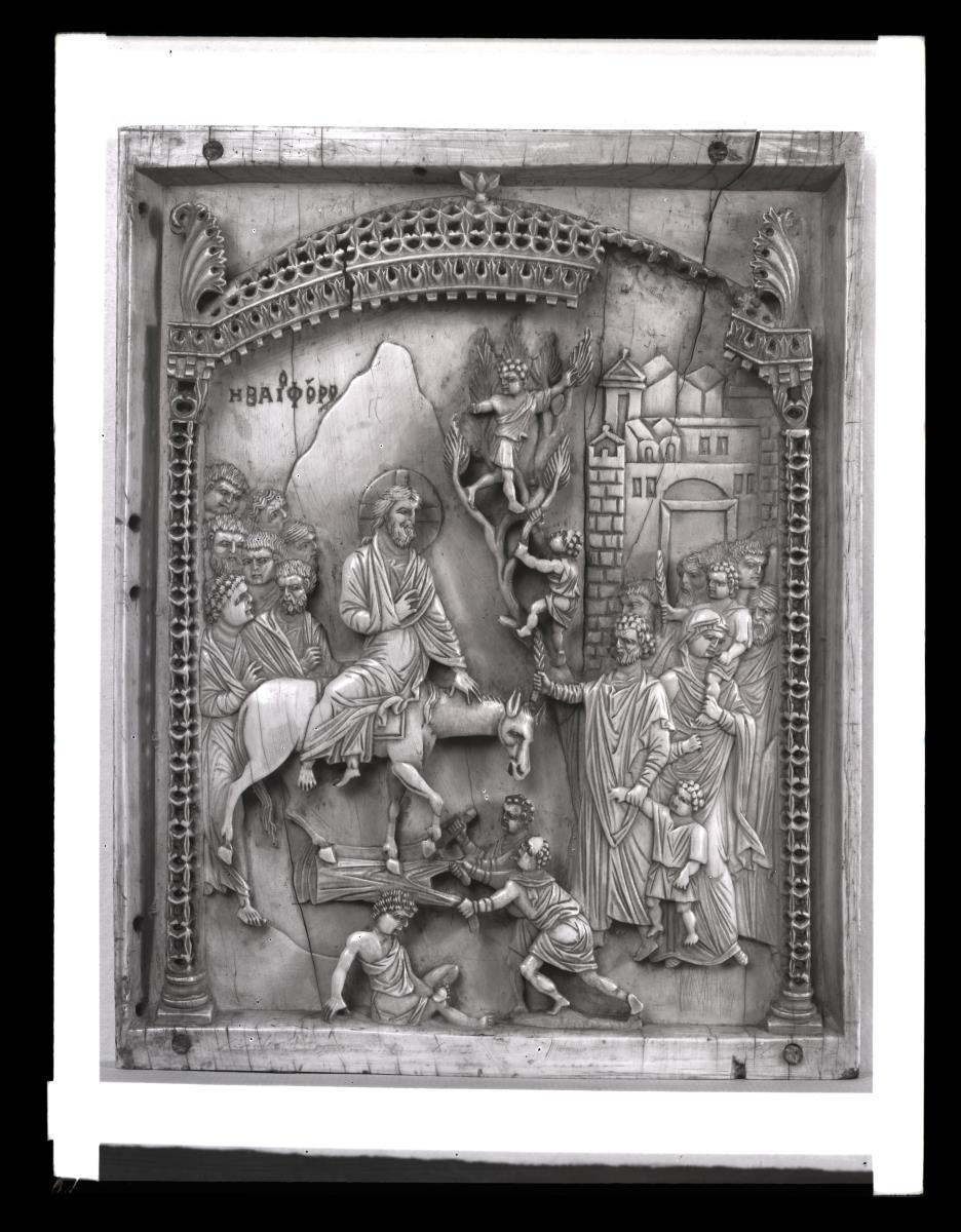 Relieftafel mit dem Einzug Christi in Jerusalem