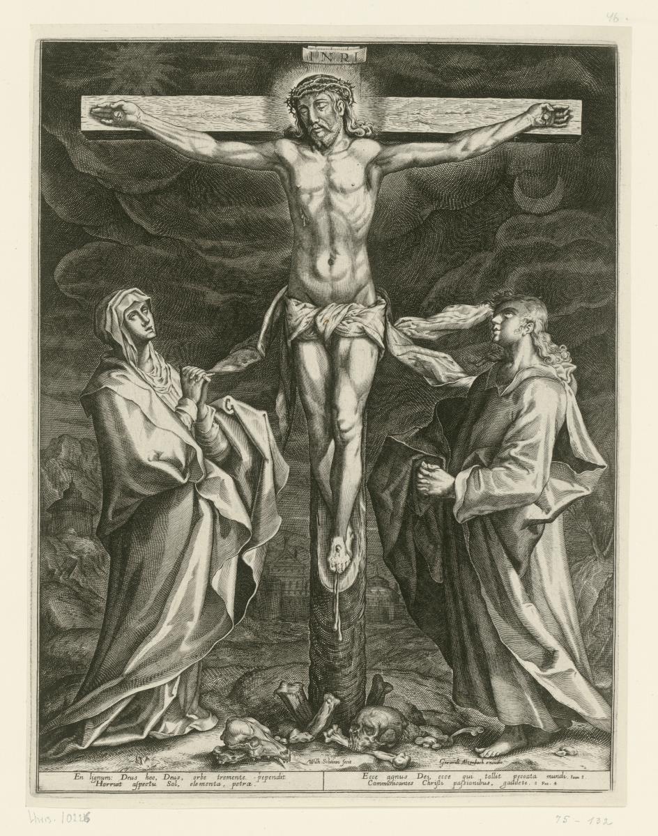Christus am Kreuz mit Maria und Johannes