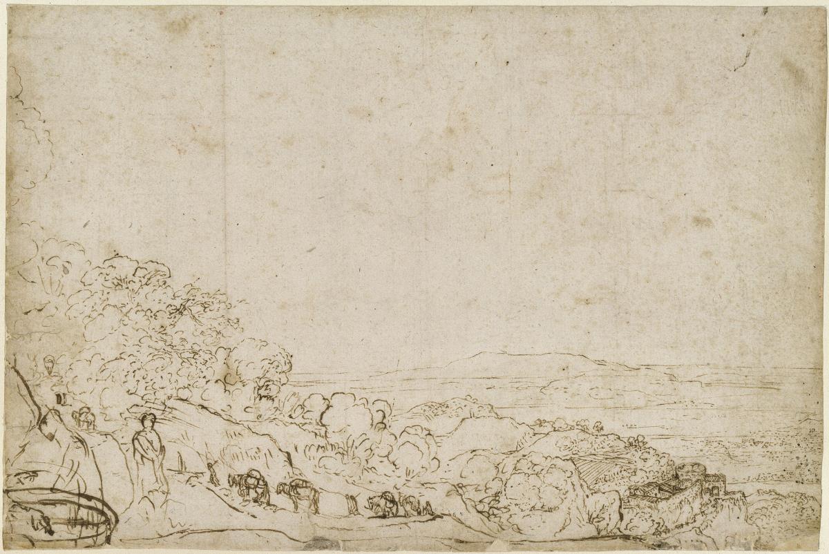 Landschaft aus der römischen Campagna