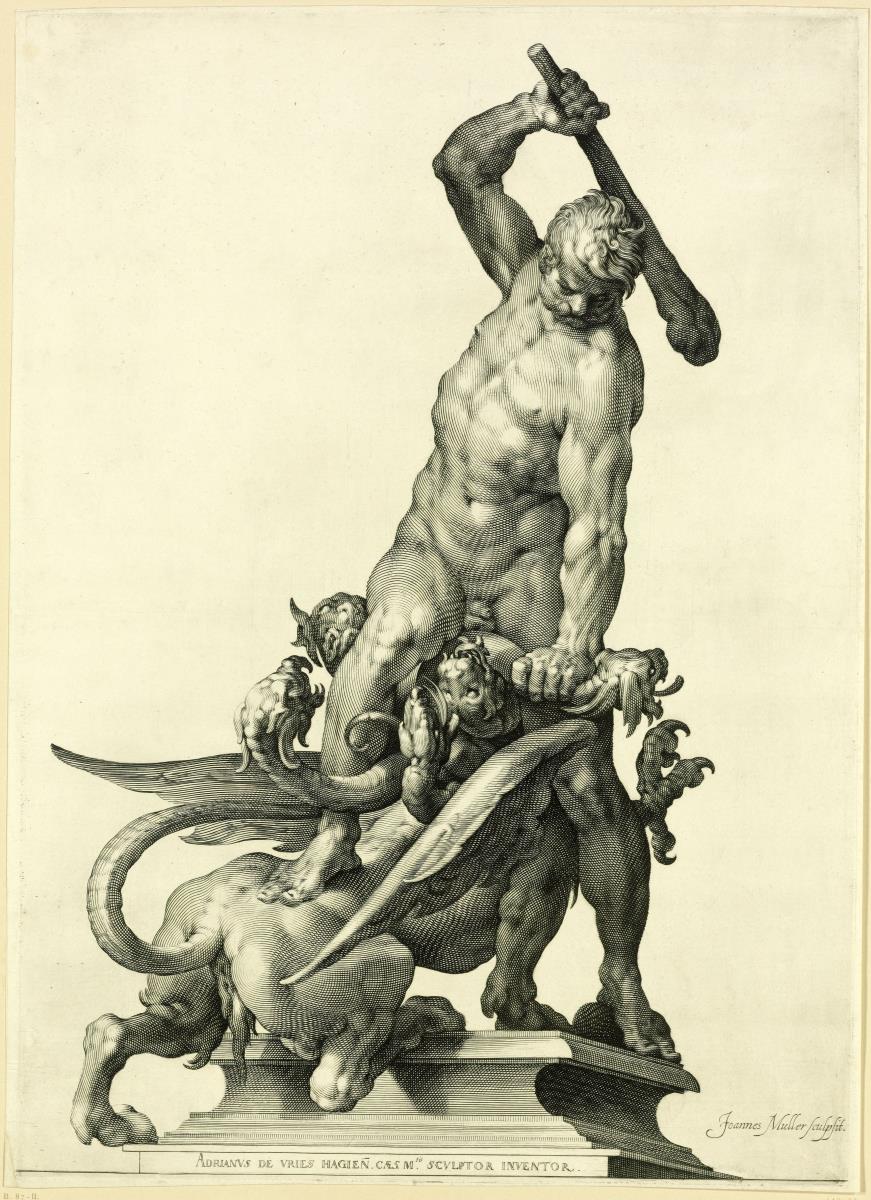Herkules erschlägt die Hydra